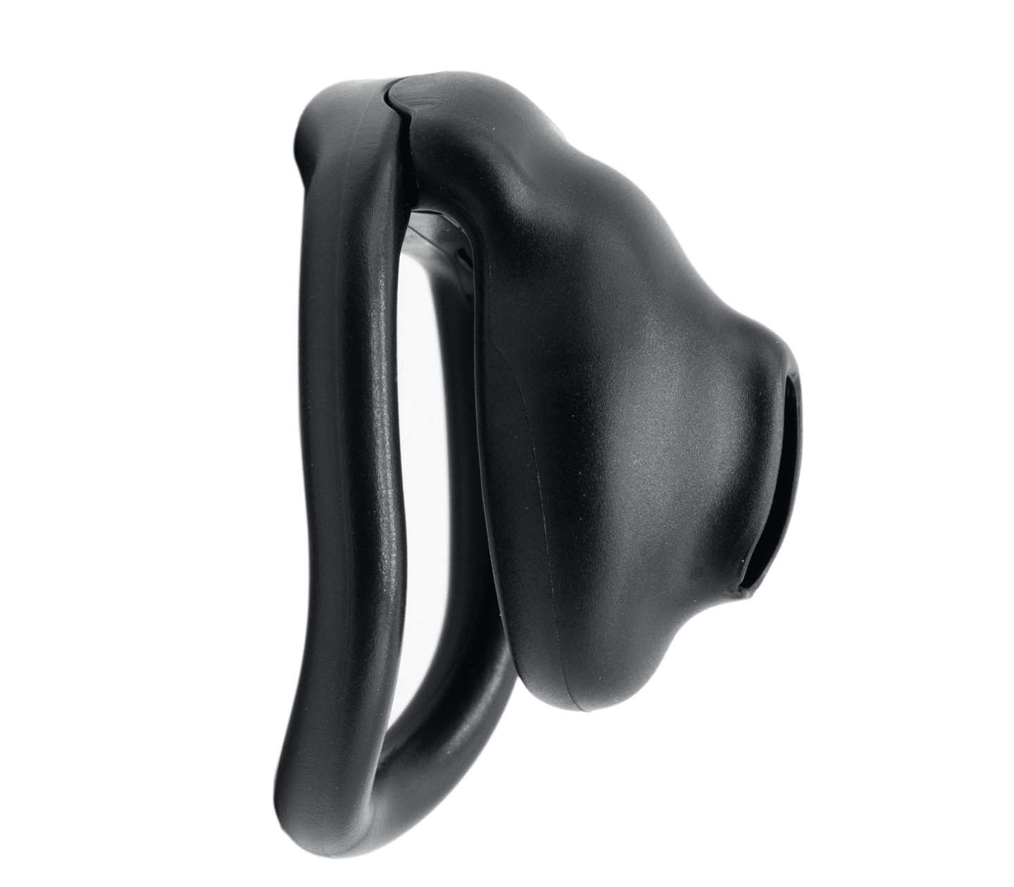 Love In Leather Micro Cock Cage with Urethral Opening - Male Chastity
