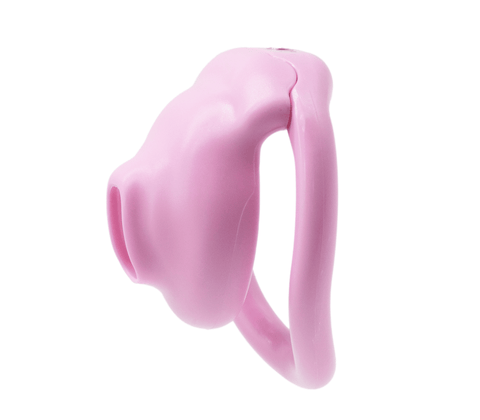 Love In Leather Micro Cock Cage with Urethral Opening - Male Chastity