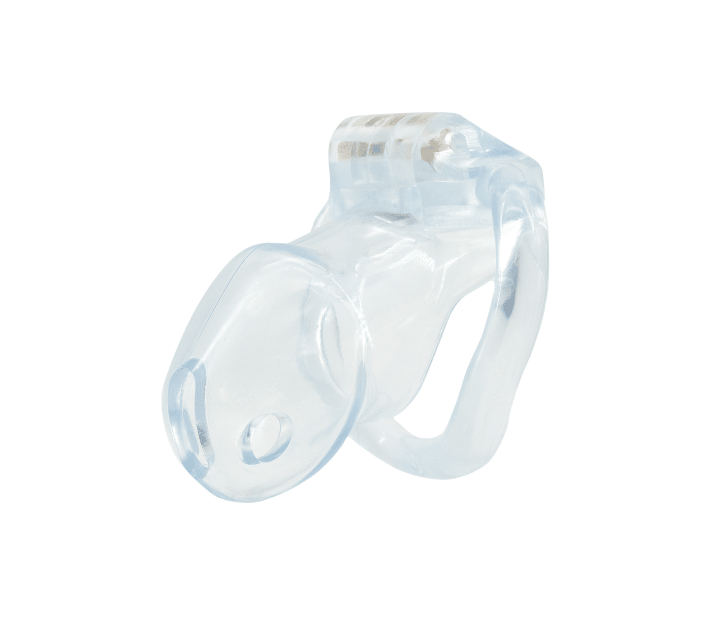 Love In Leather Resin Male Chastity Cock Cage Clear - - Male Chastity