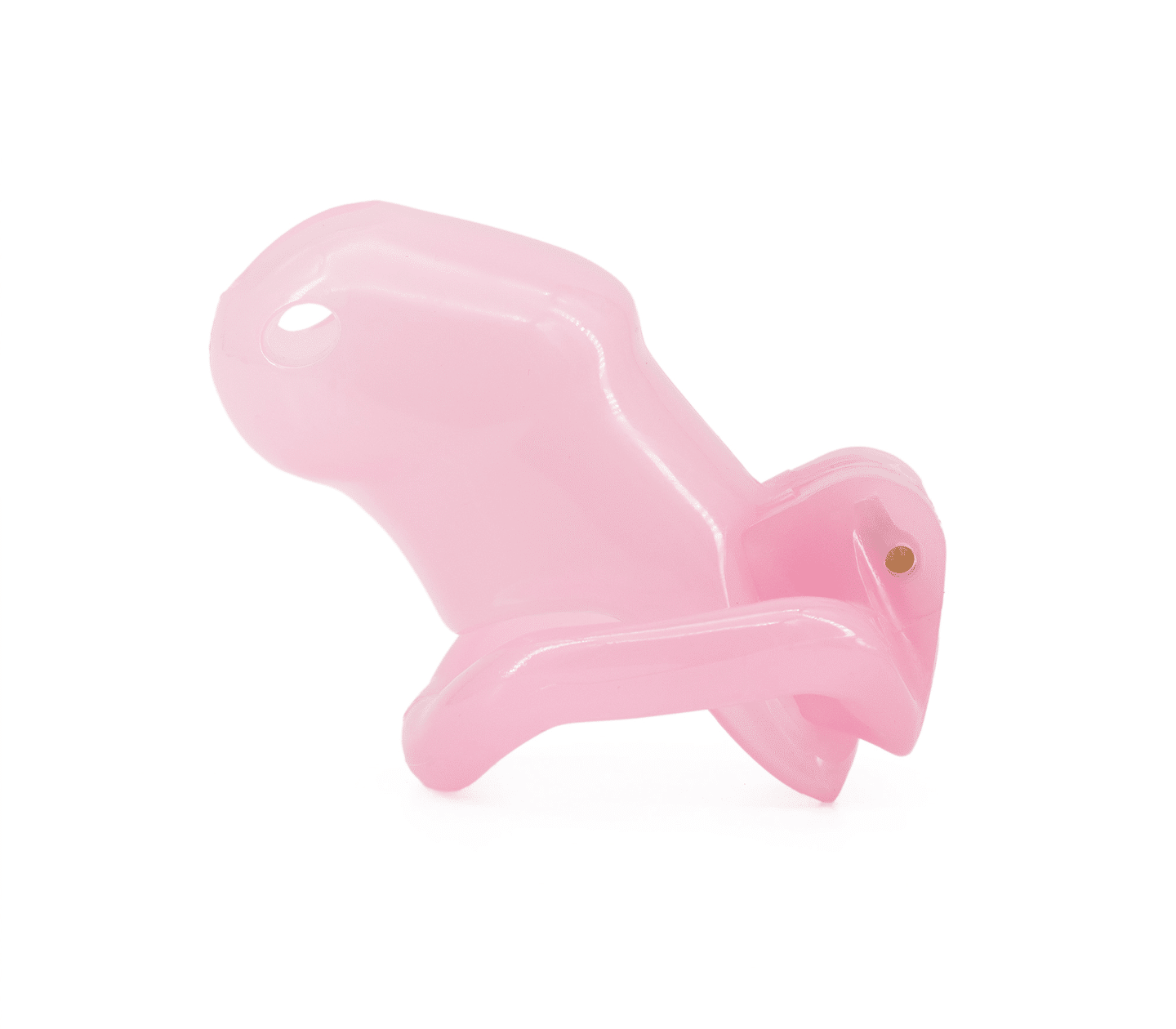 Love In Leather Resin Male Chastity Cock Cage Pink - Long - Male Chastity