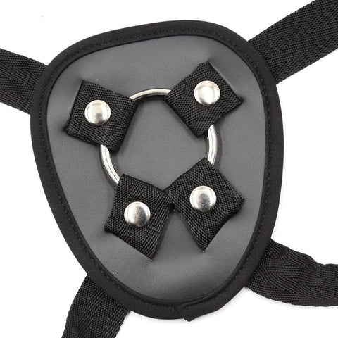 Love In Leather Adjustable Strap On With Back Support and Wide Back Panel - Strap On Sextoys