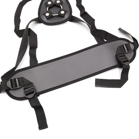 Love In Leather Adjustable Strap On With Back Support and Wide Back Panel - Strap On Sextoys
