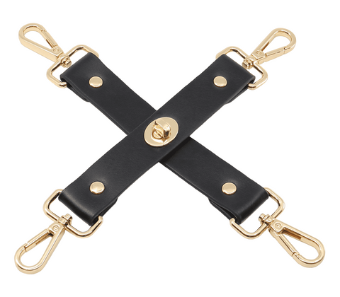 Love In Leather Bondage Play Hogtie Piece with Modular Strap System - Cuffs And Restraints