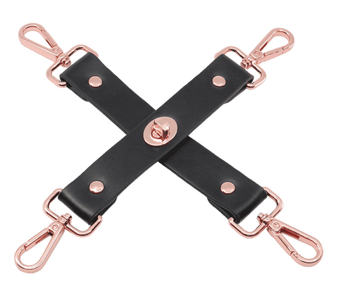 Love In Leather Bondage Play Hogtie Piece with Modular Strap System - Cuffs And Restraints