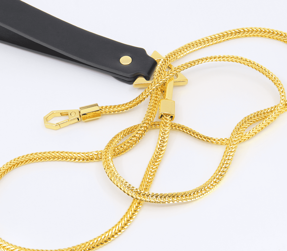 Love In Leather Fetish Play Snake Chain Lead with Snake Chain Design - - Collars and Leads