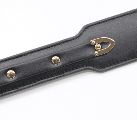 Love In Leather BDSM Paddle With Coloured Hardware Premium Impact Play - Paddles And Slappers
