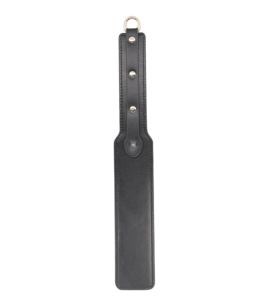 Love In Leather BDSM Paddle With Coloured Hardware - Gold - Paddles And Slappers