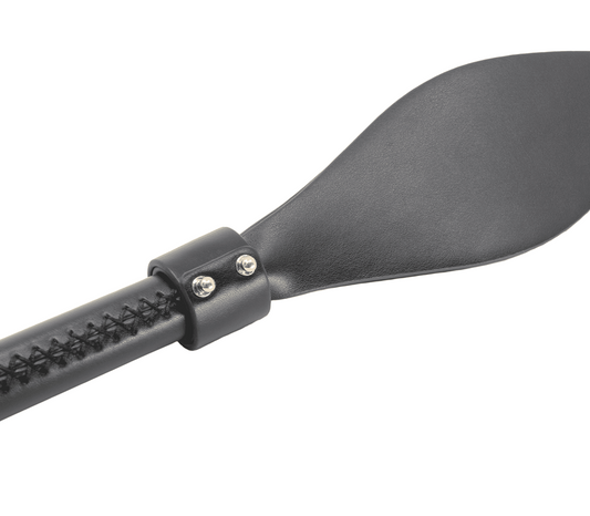 Love In Leather Pointed BDSM Slapper Paddle - Gold - Paddles And Slappers