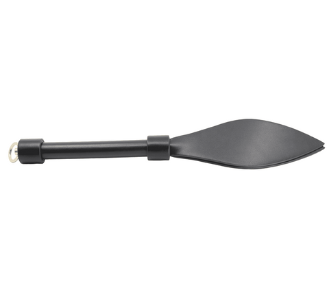 Love In Leather Pointed BDSM Slapper Paddle with Corset Stitched Handle - Paddles And Slappers
