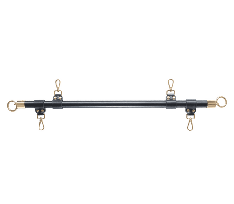 Love In Leather Faux Leather BDSM Bar Shackle Spreader Restraint System - Spreaders and Hangers