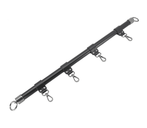Love In Leather Faux Leather BDSM Bar Shackle Spreader Restraint System - Spreaders and Hangers