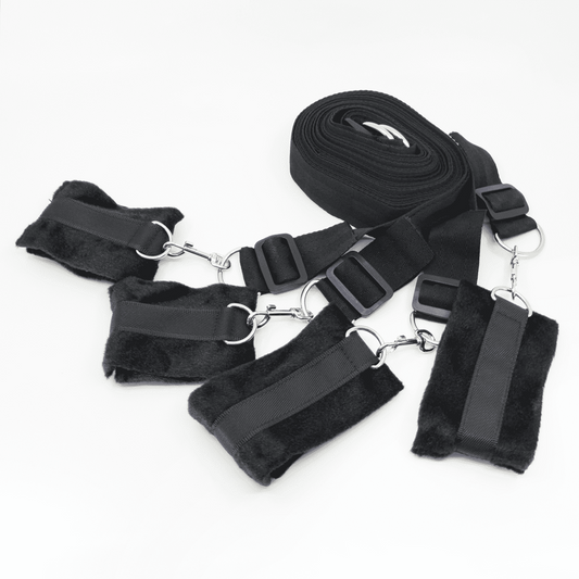 Love In Leather Under Bed Bondage Restraint System - - Cuffs And Restraints
