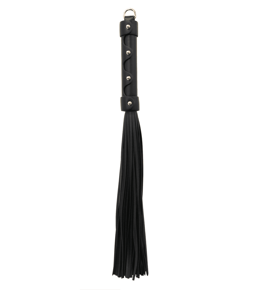 Love In Leather BDSM Flogger With Coloured Hardware Premium Impact Sex Toy - - Whips And Crops