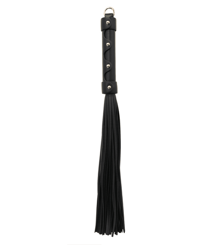 Love In Leather BDSM Flogger With Coloured Hardware Premium Impact Sex Toy - Whips And Crops
