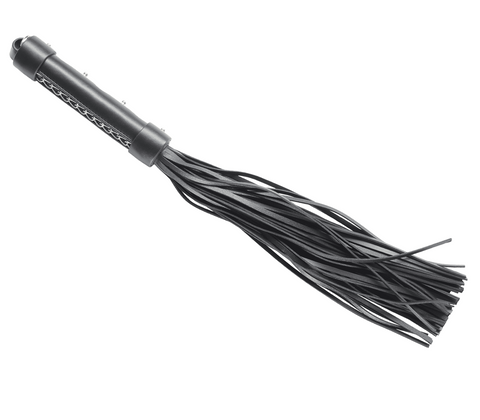 Love In Leather BDSM Flogger With Coloured Hardware Premium Impact Sex Toy - Whips And Crops