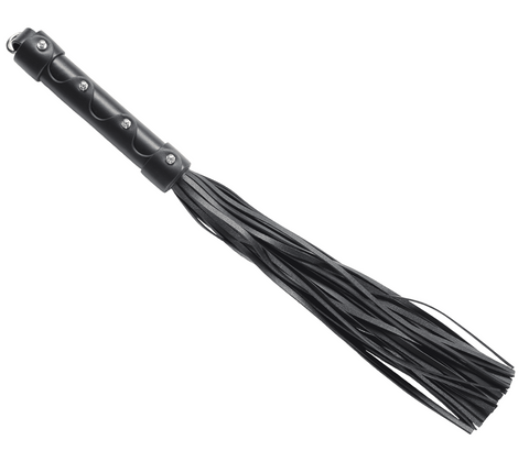 Love In Leather BDSM Flogger With Coloured Hardware Premium Impact Sex Toy - Whips And Crops