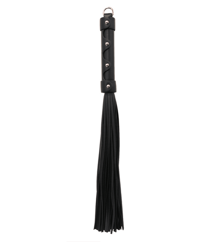 Love In Leather BDSM Flogger With Coloured Hardware Premium Impact Sex Toy - Whips And Crops