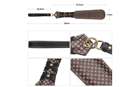 Lovetoy 23.5 Inches PU Leather Rebellion Reign Flogger - Whips And Crops
