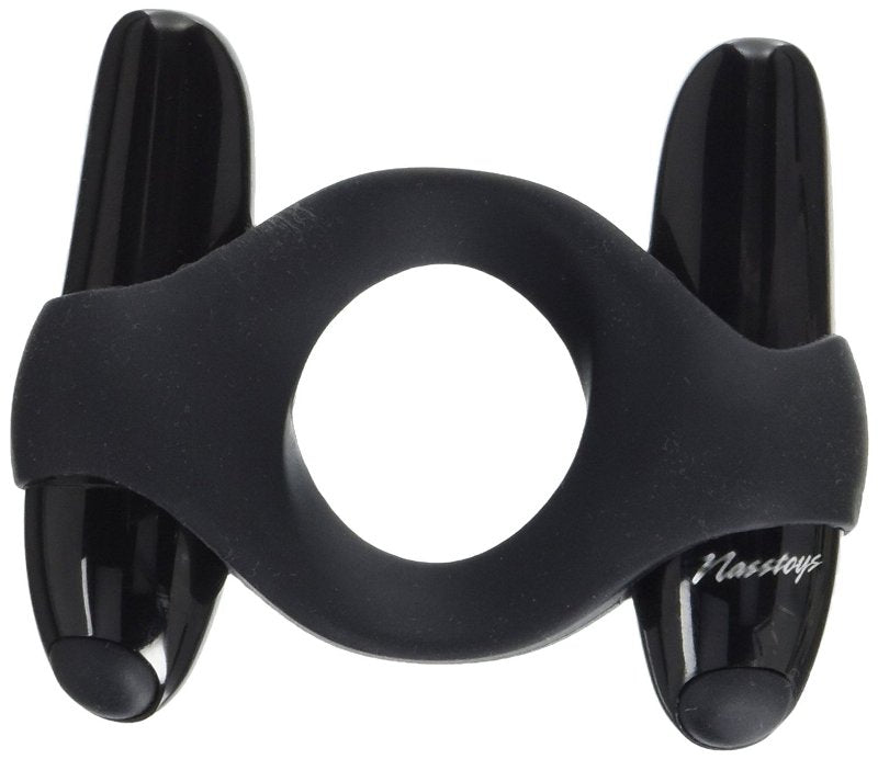 Mack Tuff Dual Power Ring Black - - Cock Rings