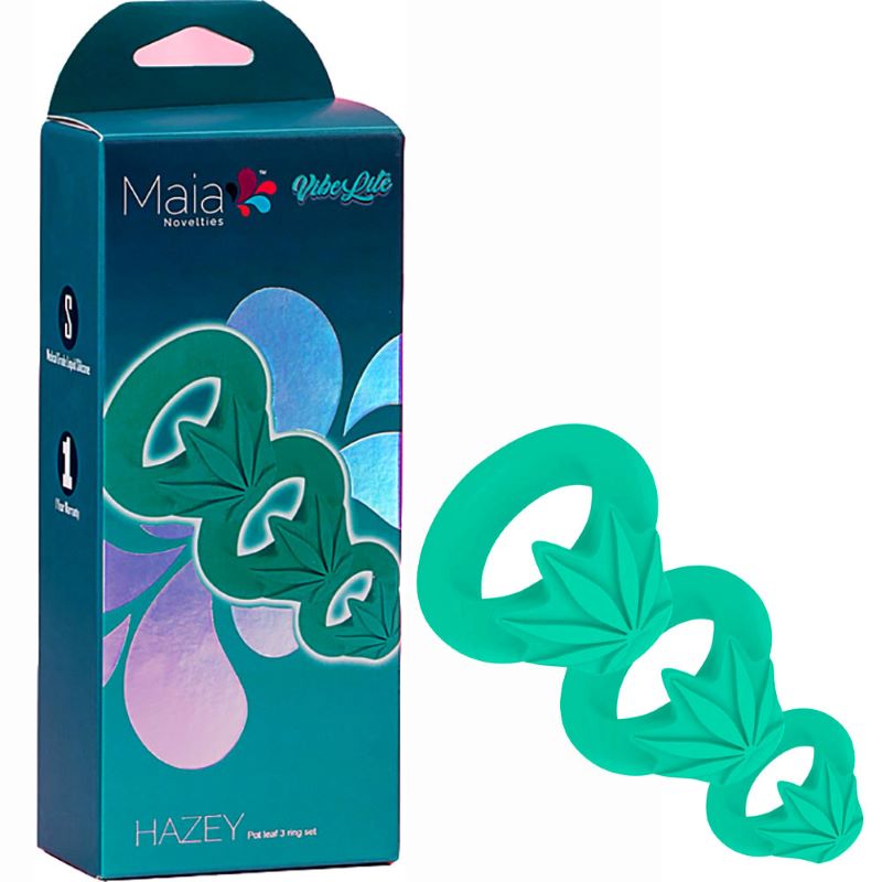 Maia 420 HAZEY Cock Rings Set of 3 - - Cock Ring Sets