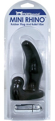 Manbound Mini Rhino Rubber Plug And Bullet - - Prostate Toys
