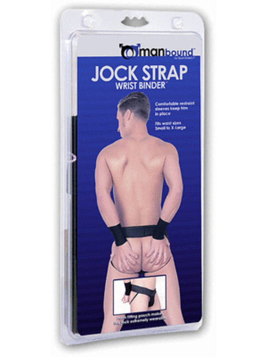 Manbound Jockstrap Wrist Binder - - Cuffs And Restraints
