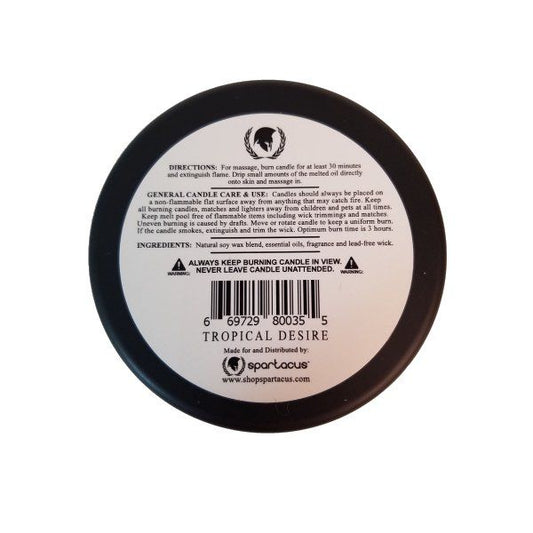 SPARTACUS Sensual Massage Candle - Tropical Desire - - Massage Oils and Lubricants