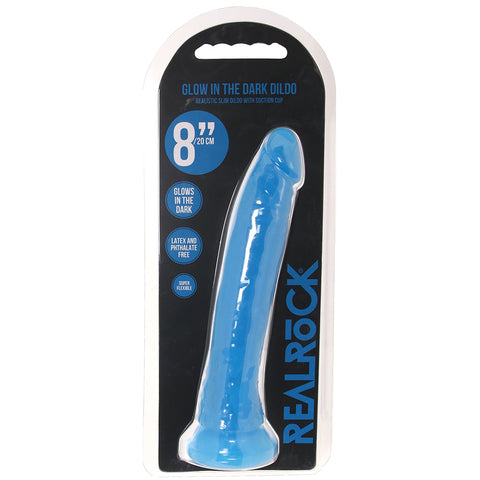 Shots Toys 8 Inch Slim Glow in the Dark Neon Dong