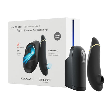 Pleasure Pair Arcwave Ion & Womanizer Premium 2 Stroker - Masturbators and Strokers