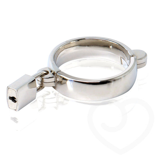 Metal Worx Locking Strong Metal Cock Rings - Medium - Cock Rings