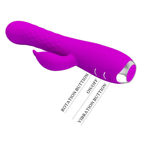 Baile Molly Rechargeable and Rotating Rabbit Vibrator - Rabbit Vibrators
