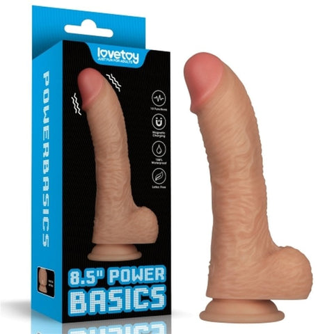 Lovetoy 8.5 Inch Power Basics Vibrating Dildo