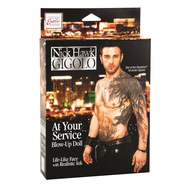 Nick Hawk GIGOLO At Your Service Blow-Up Doll - - Love Dolls
