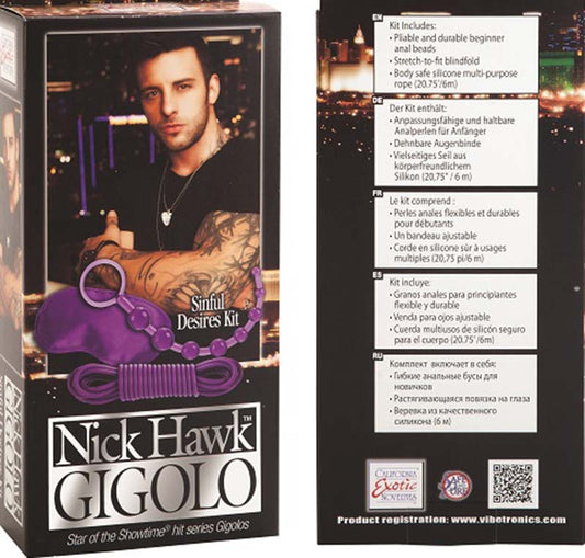 Nick Hawk GIGOLO Sinful Desires Kit - - Sex Kits