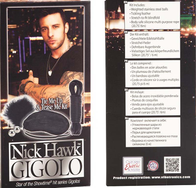 Nick Hawk GIGOLO Tie Me Up & Tease Me Kit - - Sex Kits