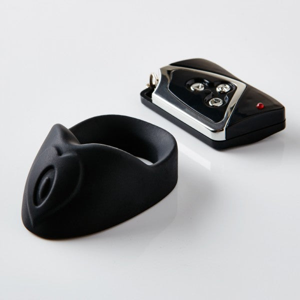 Nu Sensuelle Remote Control Partner Ring - Black - Cock Rings