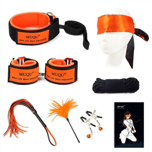 Orange Color Bondage Kit - - Bondage Kits