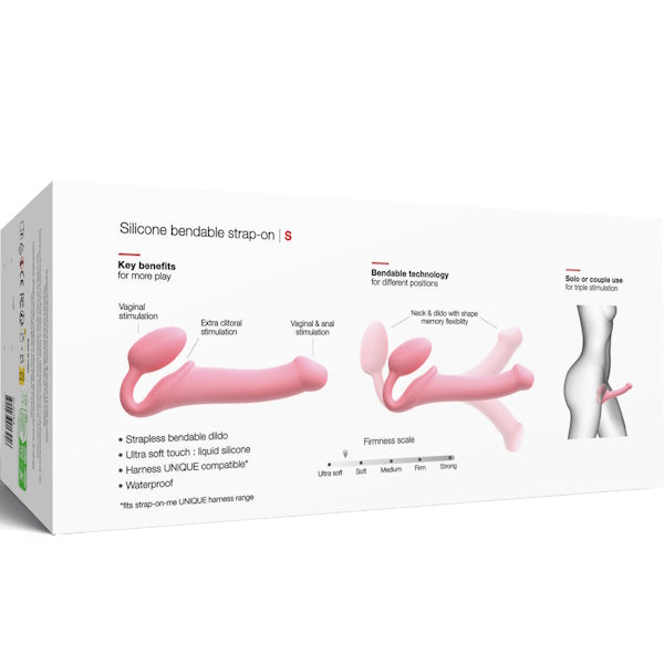 STRAP-ON-ME NEW Bendable Strap-On Flexible Dildo Pink - Strap On Sextoys