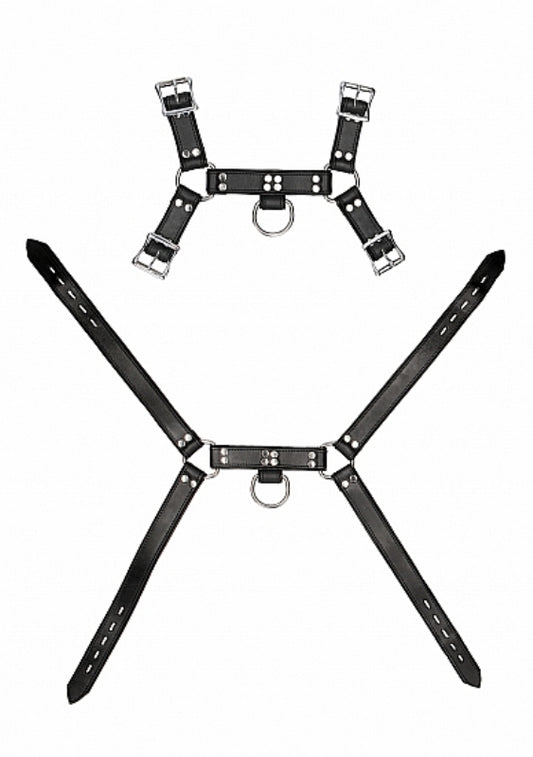 Pain Leather Male Chest Harness - - Cuffs And Restraints