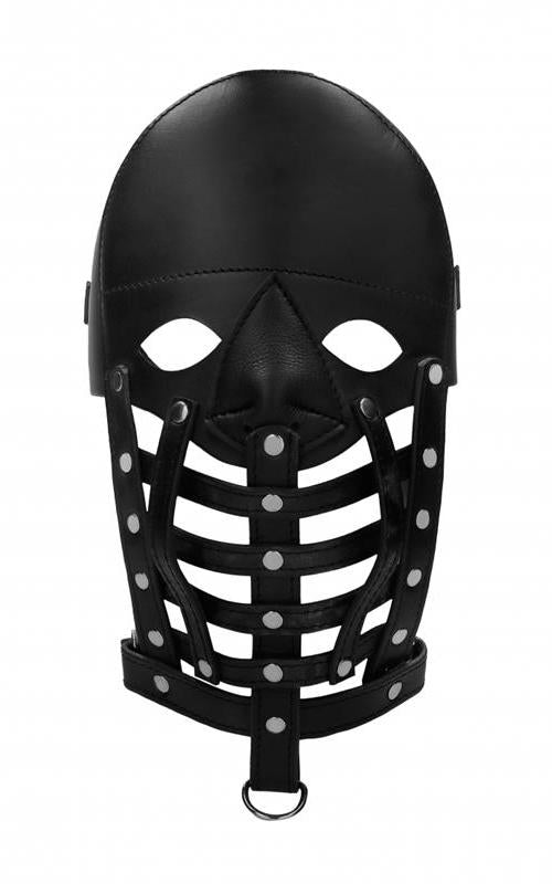 Pain Leather Male Mask - - Bondage Hoods