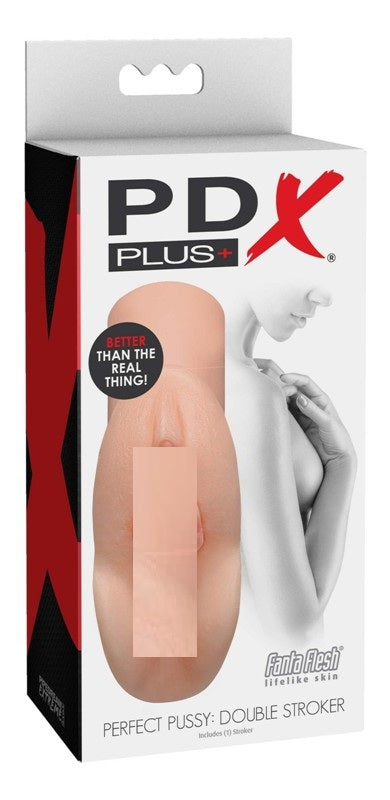 PDX Plus Perfect Pussy Double Stroker - - Realistic Butts And Vaginas