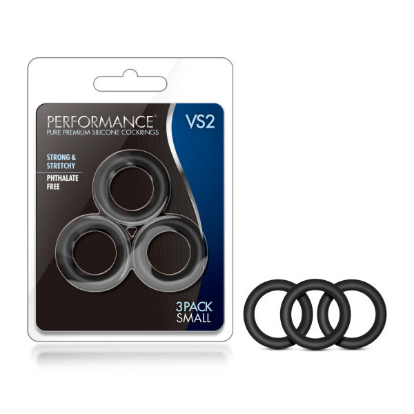 Performance VS2 Silicone Cockrings - Small - - Cock Rings