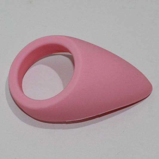 Pink Silicone Tear Drop Cock Ring - - Cock Rings