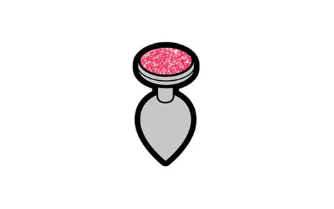 Wood Rocket Gem Butt Plug Novelty Enamel Pin - Party Gifts and Novelties