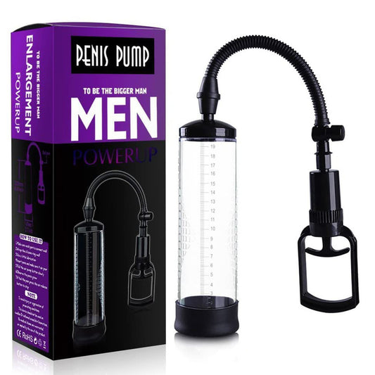 Power UP Penis Pump with Pull Rod - - Pumps, Extenders And Sleeves
