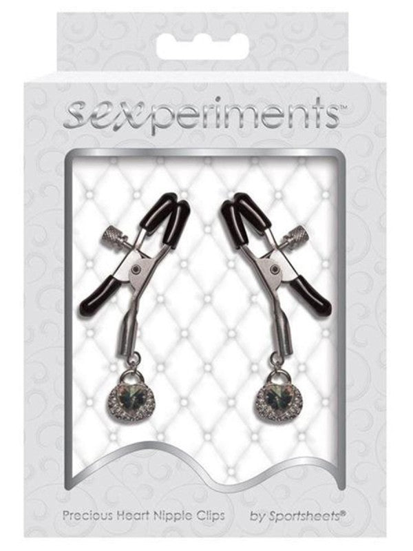 Precious Heart Nipple Clips - - Nipple and Clit Clamps