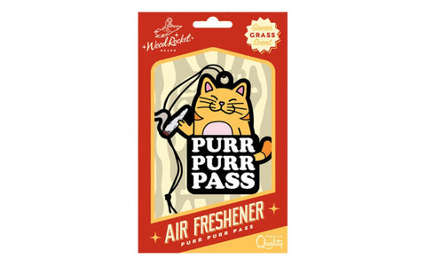 Wood Rocket Purr Purr Pass Air Freshener - Party Gifts and Novelties