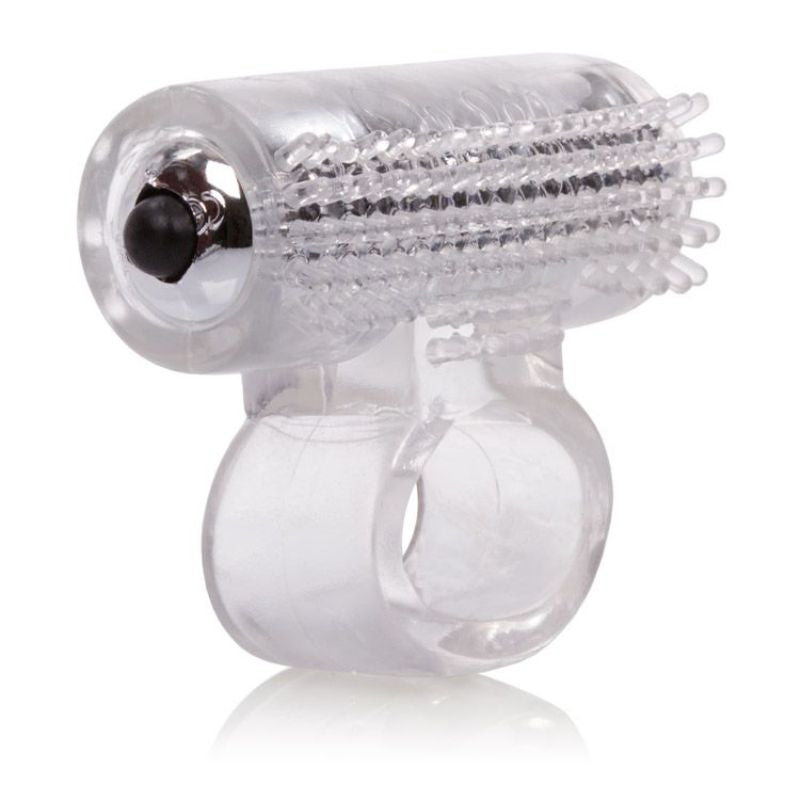 Basic Essentials Vibrating Action Enhancer Cock Ring - - Cock Rings