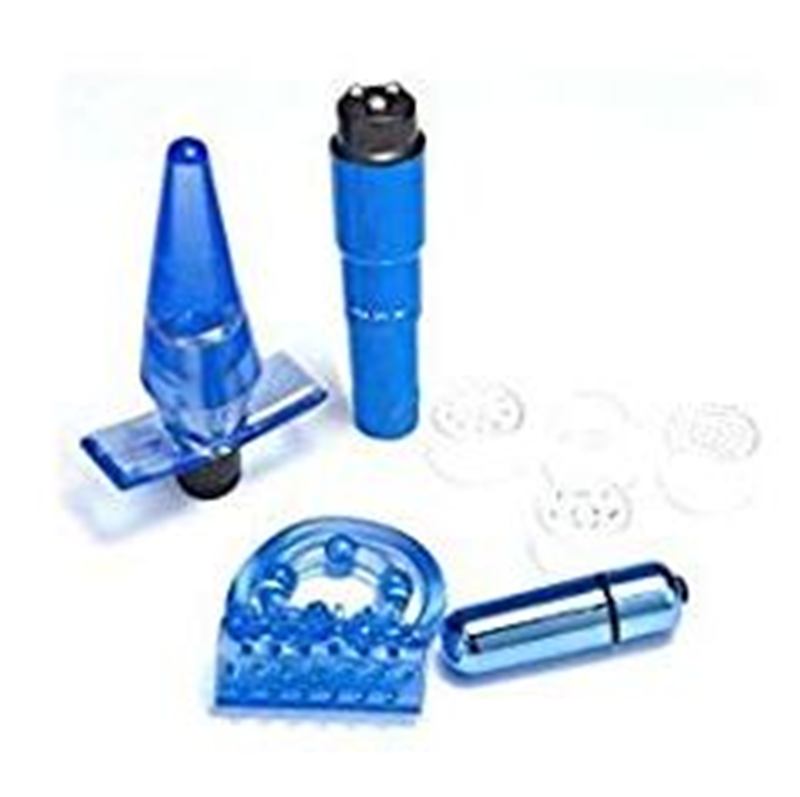 Buzz Love Kit Vibrating Toy Set Blue - - Sex Kits