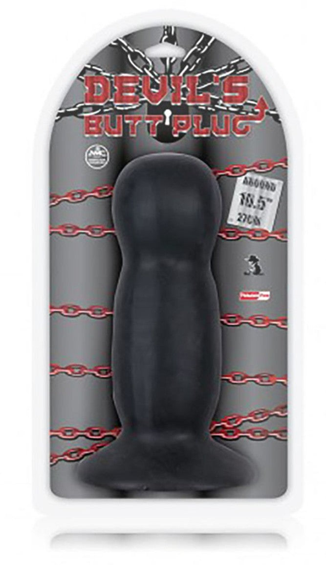 Devil's Butt Plug 10.5 inch Black - - Butt Plugs